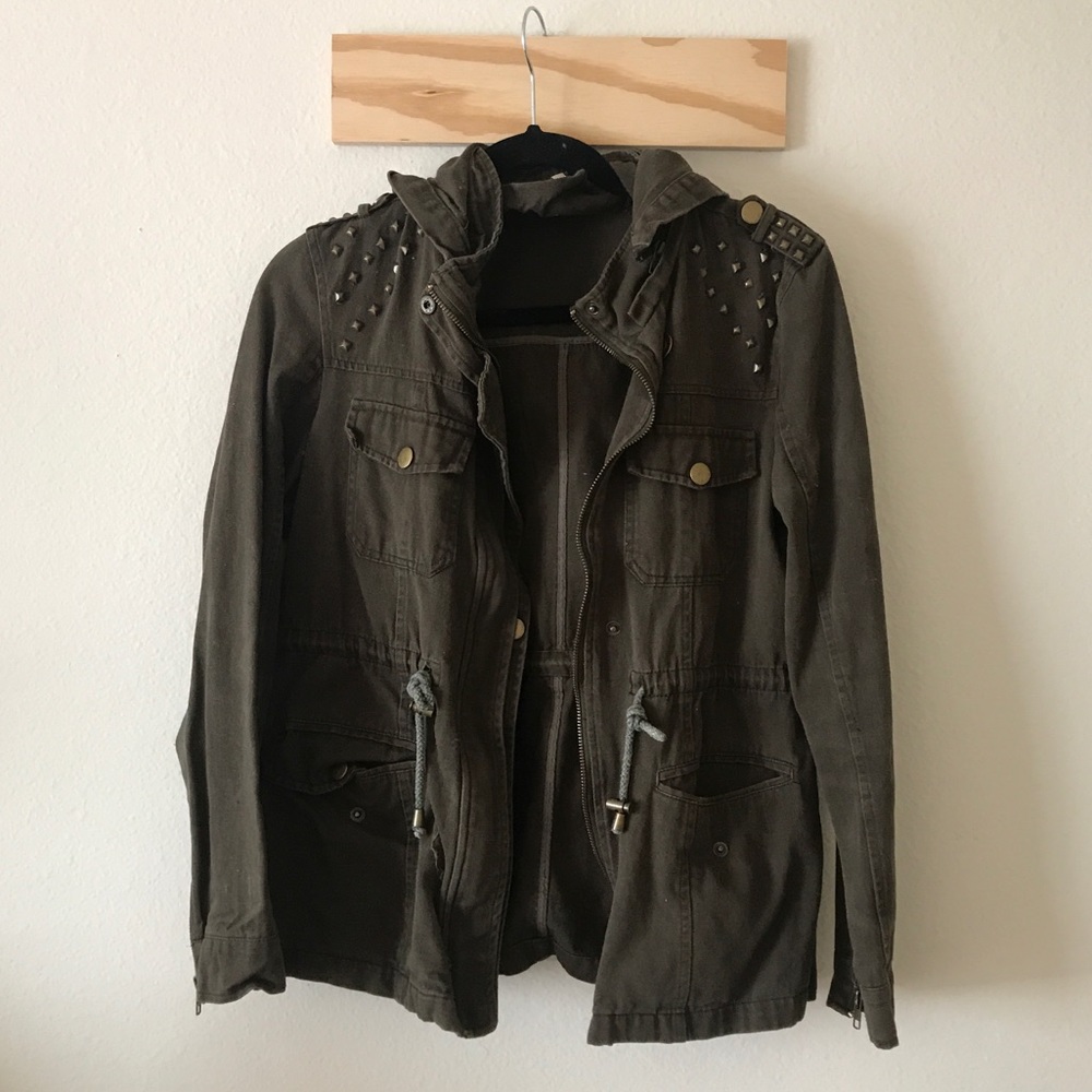 Zenena Outfitters Khaki Jean Jacket